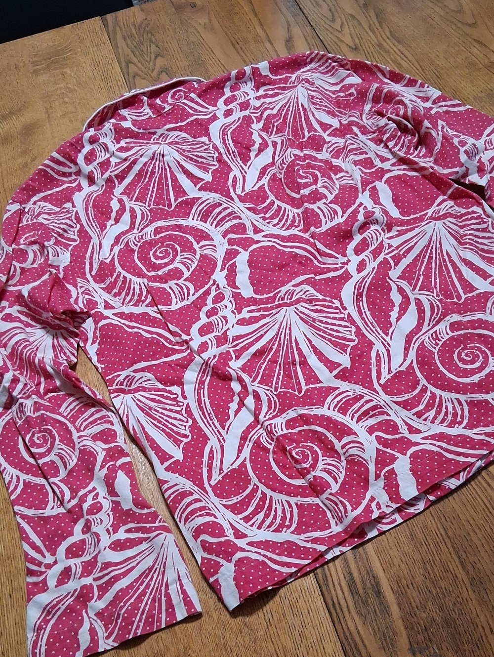 LILLY PULITZER Womens SHIRT SMALL TOP BLOUSE Used PINK Preowned Long Sleeves - Picture 5 of 5